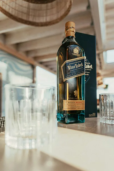 whisky da garrafa azul